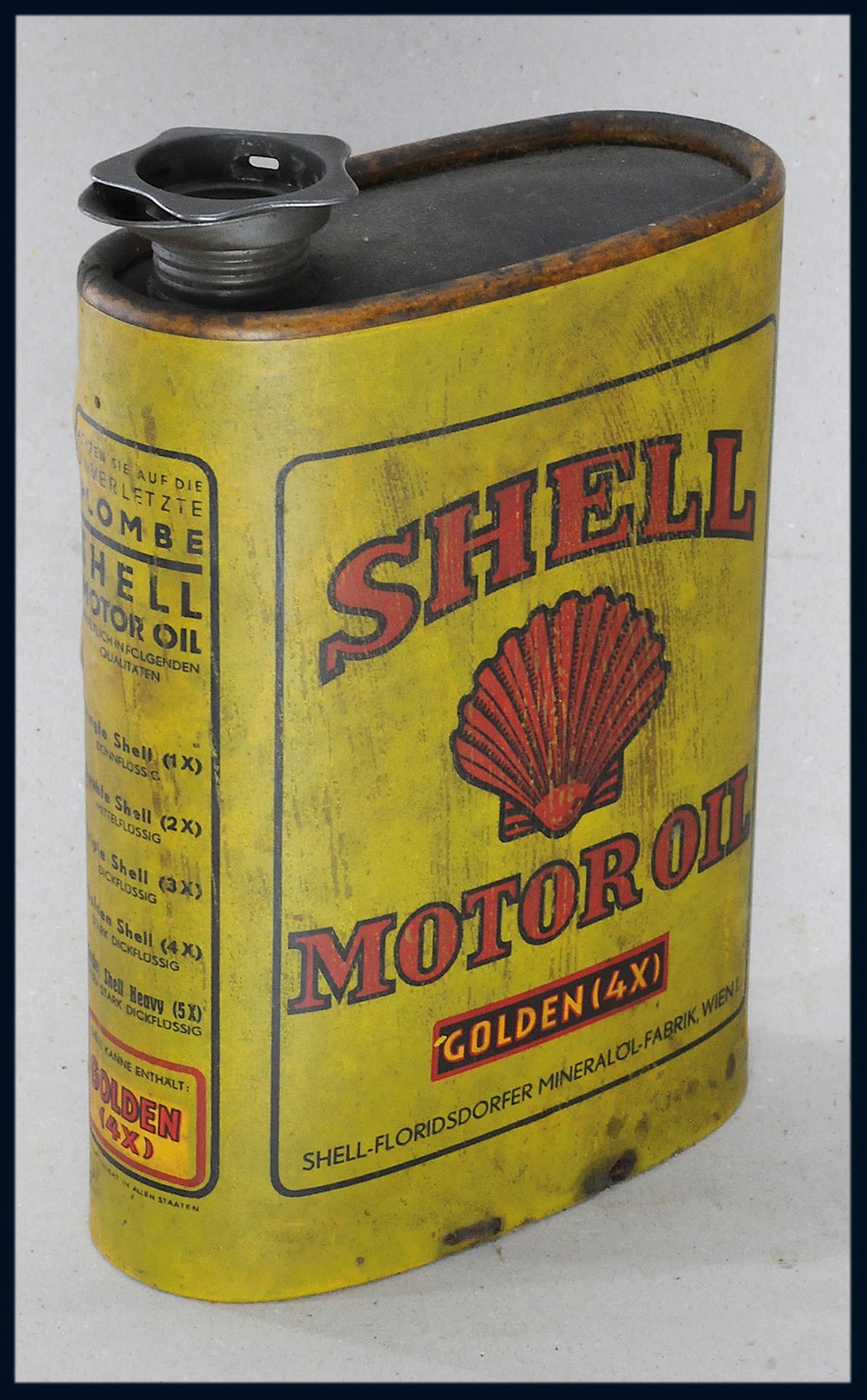 Shell Motor Oil Papp-Öldose