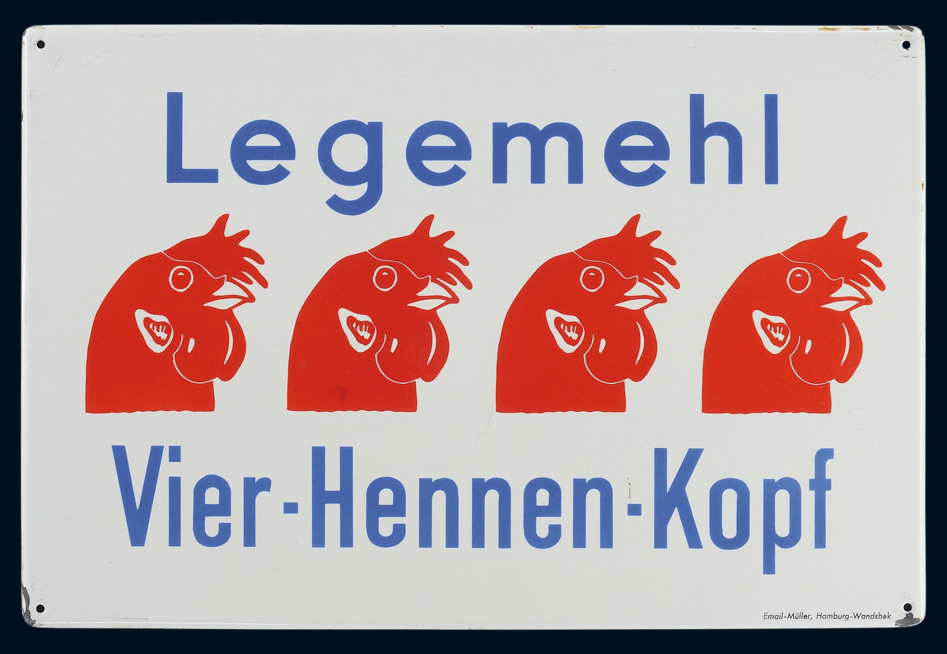 Vier-Hennen-Kopf Legemehl