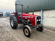 MASSEY FERGUSON 350 52hp 2WD TRACTOR, RUNS DRIVES AND WORKS, SHOWING A LOW 1200 HOURS