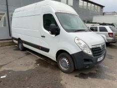 LATE 2014/64 VAUXHALL MOVANO R3500 L3H3 CDTI WHITE PANEL VAN, 103,991 MILES, HIGHEST ROOF *PLUS VAT*