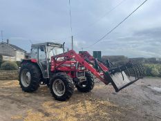 MASSEY FERGUSON 390 TRACTOR WITH MASSEY FERGUSON 880 LOADER AND MUCK GRAB *PLUS VAT*