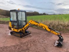 1997 JCB 801.5 POWER PLUS RUBBER TRACKED EXCAVATOR / DIGGER (P744 MVR) *PLUS VAT*