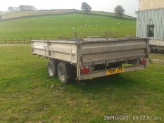 INDESPENSION 10 x 7ft DROPSIDE TRAILER, NEW TYRES AND BRAKE SERVICE, NEW BUFFALO BOARDS *PLUS VAT*