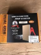 DUAL USB MULTI-FUNCTION JUMP STARTER, BOXED, NO RESERVE *NO VAT*