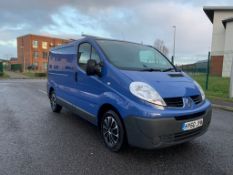 2010 RENAULT TRAFIC SL27 DCI 115 BLUE PANEL VAN, 139,211 MILES, 2.0 DIESEL *NO VAT*