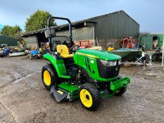 2017/67 JOHN DEERE 2036R 36hp 4WD COMPACT TRACTOR WITH AUTO CONNECT 60D UNDERSLUNG DECK