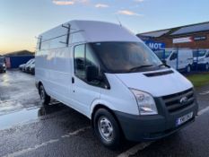 2011 FORD TRANSIT 100 T350L RWD WHITE PANEL VAN, 86K MILES, 2.4 DIESEL, WORKSHOP TYRE VEHICLE