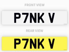 "P7NK V", 'PINK', PRIVATE NUMBER PLATE, CURRENTLY ON RETENTION *NO VAT*