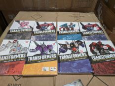 100 x NEW AND SEALED TRANSFORMERS HARDBACK BOOKS, RRP £9.99 EACH *NO RESERVE* PLUS VAT