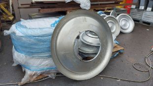 18 x ALUMINIUM VENTS, 50" DIAMETER WITH 20" HOLE, RETRO / INDUSTRIAL LIGHTS / LAMPS / CONTEMPORARY