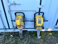 2 x ATLAS COPCO TTE PETROL HANDHELD BREAKERS YEAR 2018 AND 2017, BOTH HAVE GOOD COMPRESSION