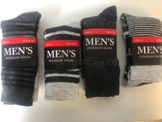 360 PAIRS OF MENS EVERYDAY SOCKS, SIZE UK 6-11, EUR 39-46 *NO VAT*