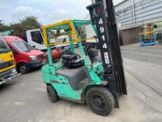 2015 MITSUBISHI FG25NT GAS FORKLIFT, 2500kg CAPACITY, RUNS DRIVES AND LIFTS *PLUS VAT*