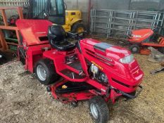 COUNTAX D1850 DIESEL RIDE ON MOWER, DECK LIFT WORKS, ELECTRIC TIPPING AND HEIGHT ADJUSTMENT WORKING