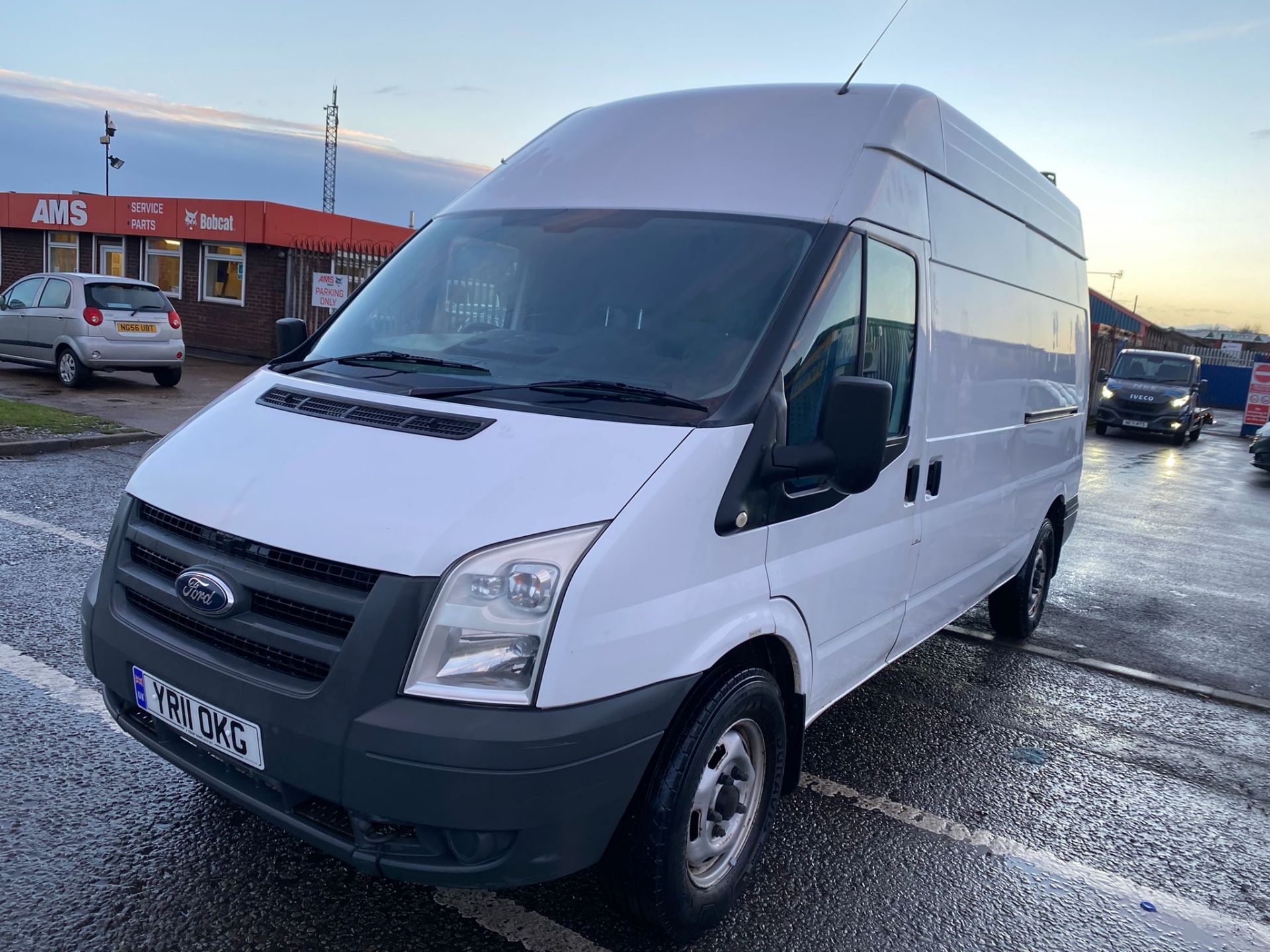 2011 FORD TRANSIT 100 T350L RWD WHITE PANEL VAN, 86K MILES, 2.4 DIESEL, WORKSHOP TYRE VEHICLE - Image 3 of 12