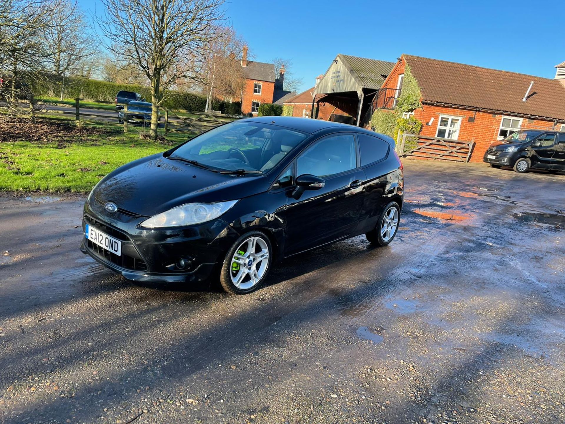 2012 FORD FIESTA SPORT TDCI BLACK SPORT VAN, 122K MILES, 1560cc DIESEL ENGINE *NO VAT* - Image 3 of 14