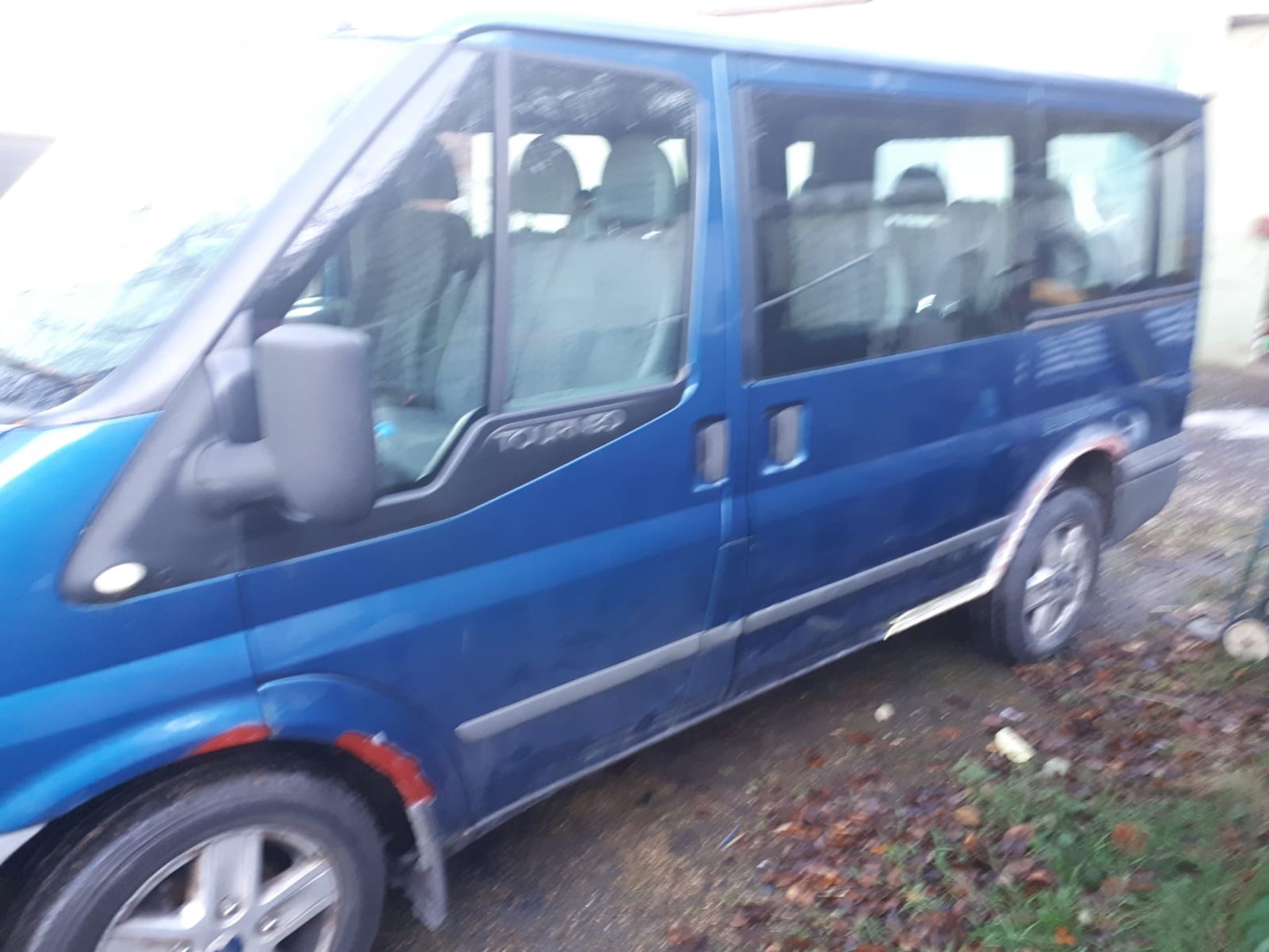 2007 FORD TRANSIT TOURNEO GLX 130 BLUE MINIBUS, 177K MILES, 2.2 DIESEL ENGINE *NO VAT* - Image 3 of 9