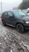 2002 BMW X5 BLACK ESTATE, 4 NEW TYRES, PRIVATE PLATE INCLUDED SPARES OR REPAIRS *NO VAT*