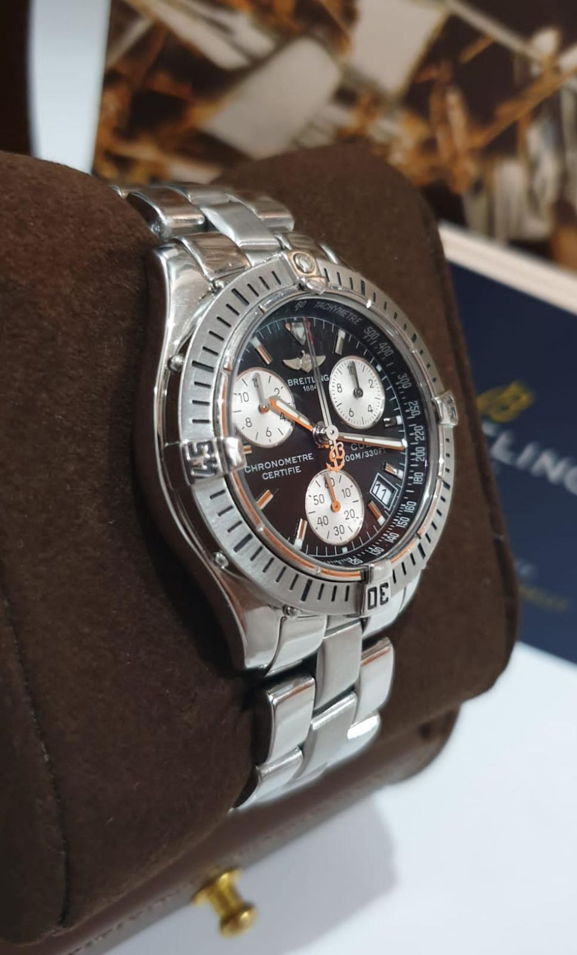 BREITLING CHRONOGRAPH MENS SWISS WATCH *NO VAT* - Image 2 of 10