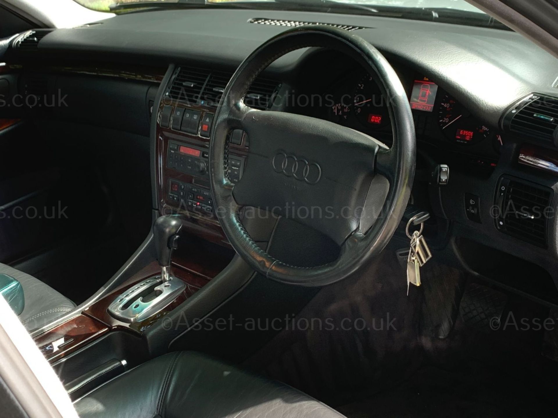 1997 AUDI A8 2.8 AUTO, GENUINE 63K MILES FROM NEW AUMINIUM SILVER, DARK BLUE LEATHER INTERIOR - Image 8 of 10