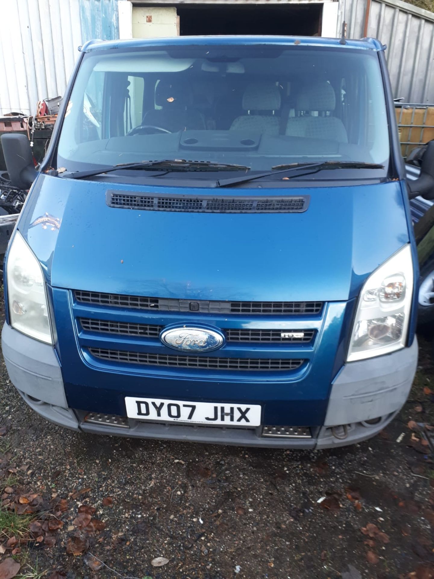 2007 FORD TRANSIT TOURNEO GLX 130 BLUE MINIBUS, 177K MILES, 2.2 DIESEL ENGINE *NO VAT* - Image 2 of 9