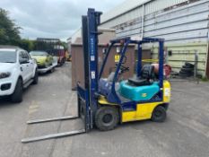 1998 KOMATSU FG15HT-16 1.5TON LPG FORKLIFT, 8167 HOURS, GAS BOTTLE NOT INCLUDED *PLUS VAT*