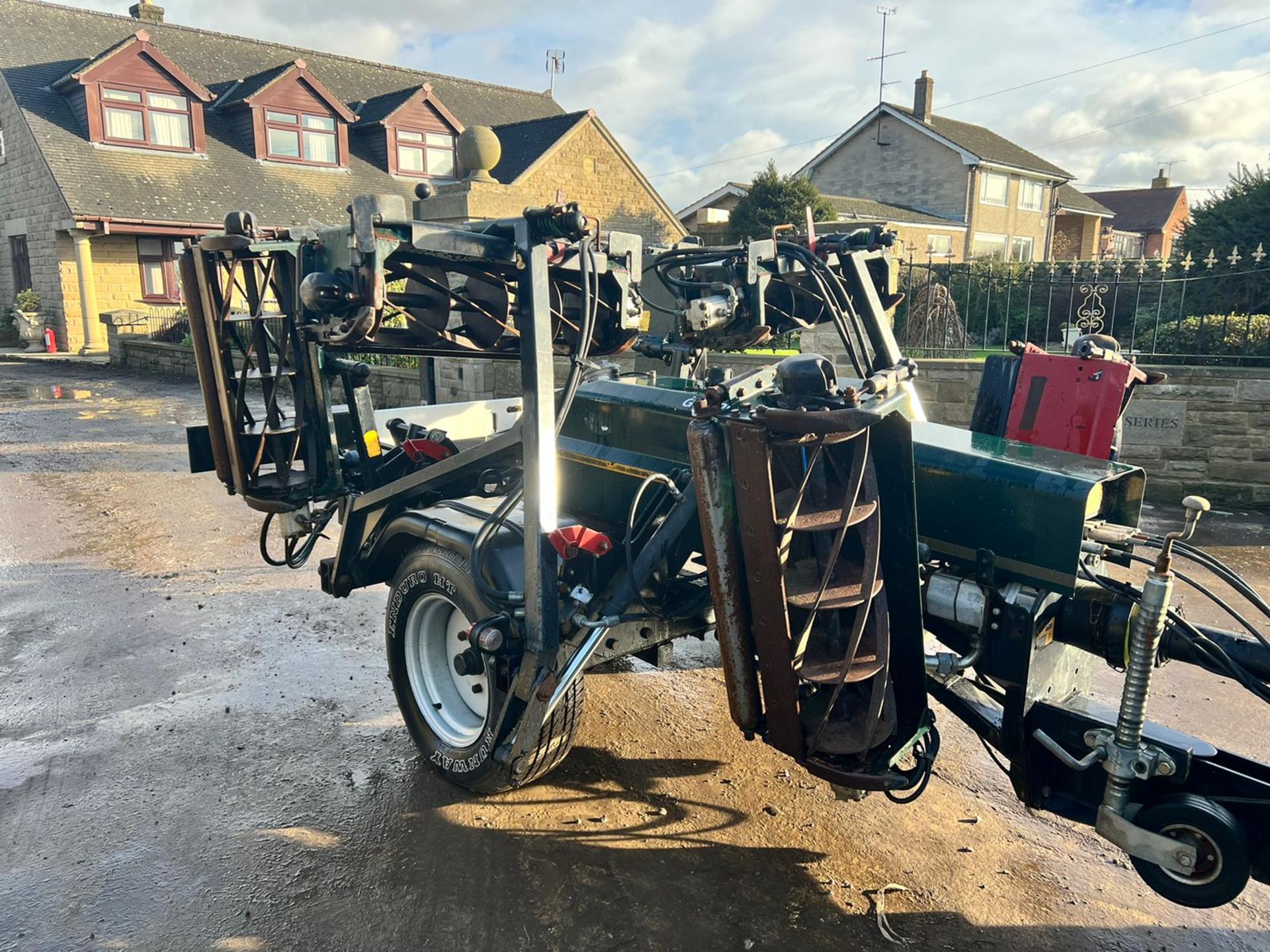 HAYTER TM749 7 GANG SINGLE AXLE TOW BEHIND CYLINDER MOWER, PTO DRIVEN, JOCKEY WHEEL *PLUS VAT*