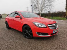 2014 VAUXHALL INSIGNIA TECHLINE CDTI ECO S/S RED HATCHBACK, 117,308 MILES *NO VAT*