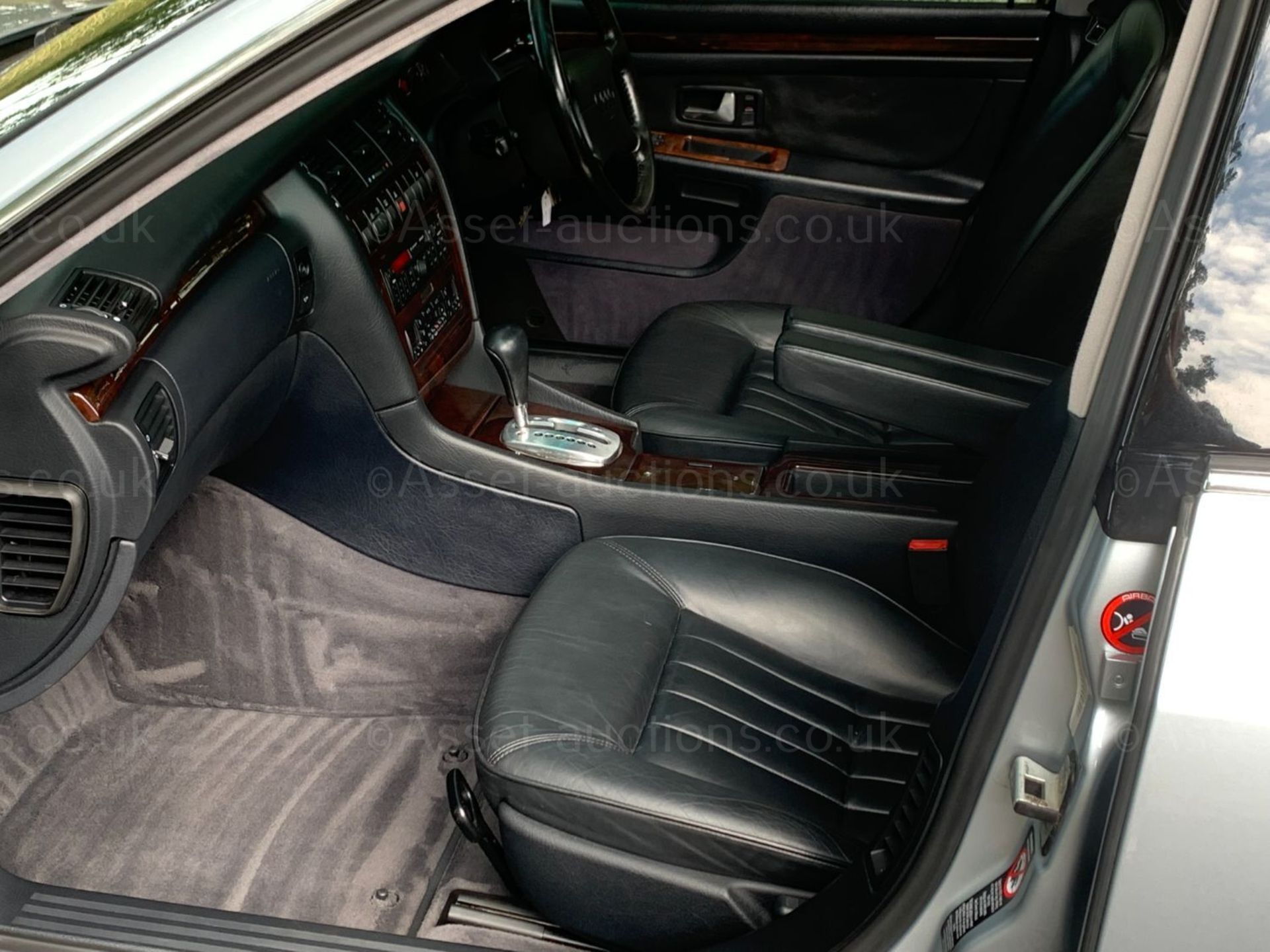 1997 AUDI A8 2.8 AUTO, GENUINE 63K MILES FROM NEW AUMINIUM SILVER, DARK BLUE LEATHER INTERIOR - Image 6 of 10