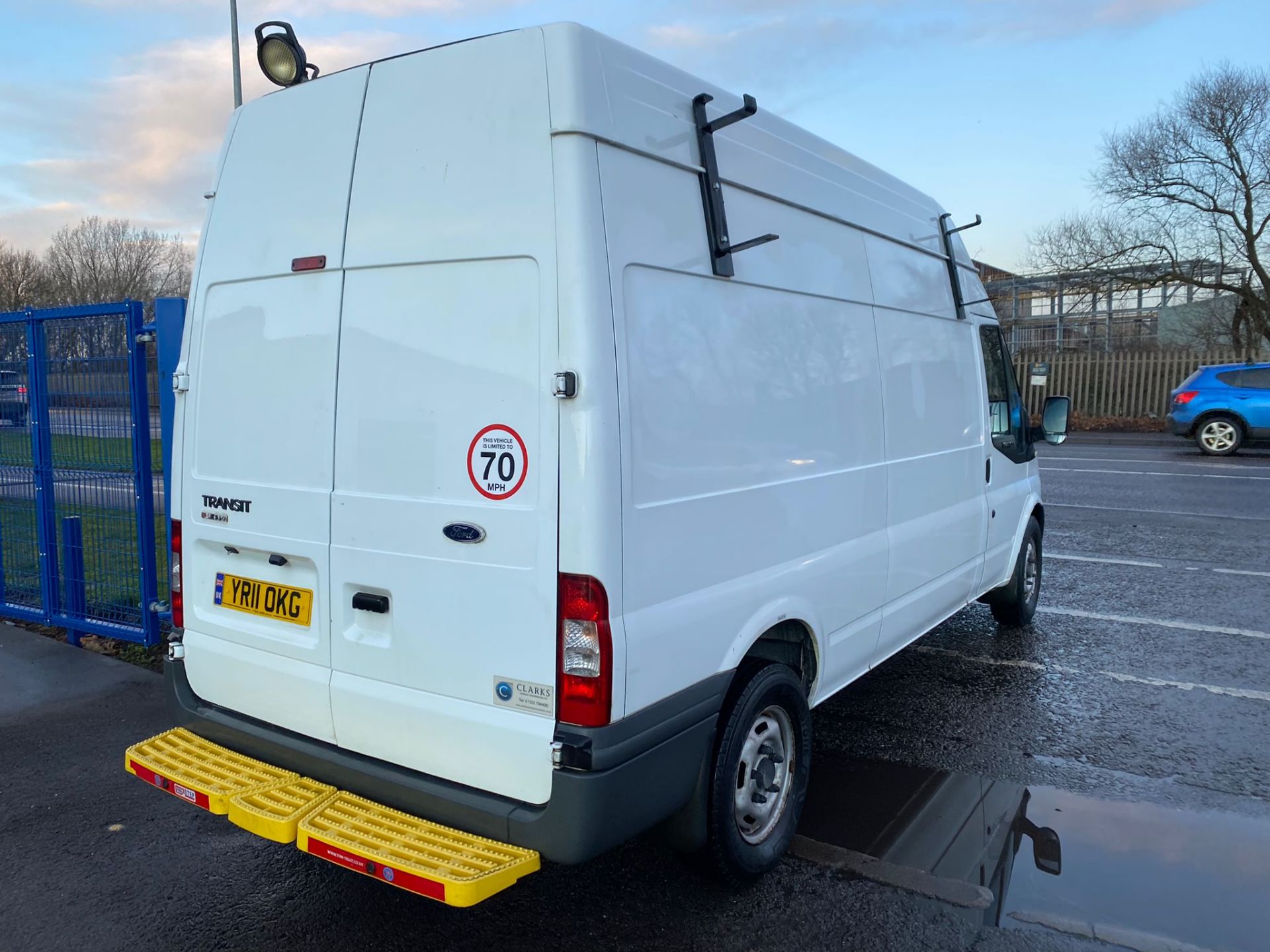 2011 FORD TRANSIT 100 T350L RWD WHITE PANEL VAN, 86K MILES, 2.4 DIESEL, WORKSHOP TYRE VEHICLE - Image 7 of 12