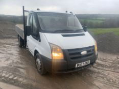 2007 FORD TRANSIT 100 T350M RWD 3 SEATER WHITE TIPPER VAN, 122K MILES, 2402cc DIESEL *PLUS VAT*