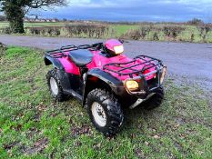 HONDA TRX500FM 4x4 FARM QUAD BIKE, SHOWING A GENUINE 2283 HOURS, 4 WHEEL DRIVE *PLUS VAT*