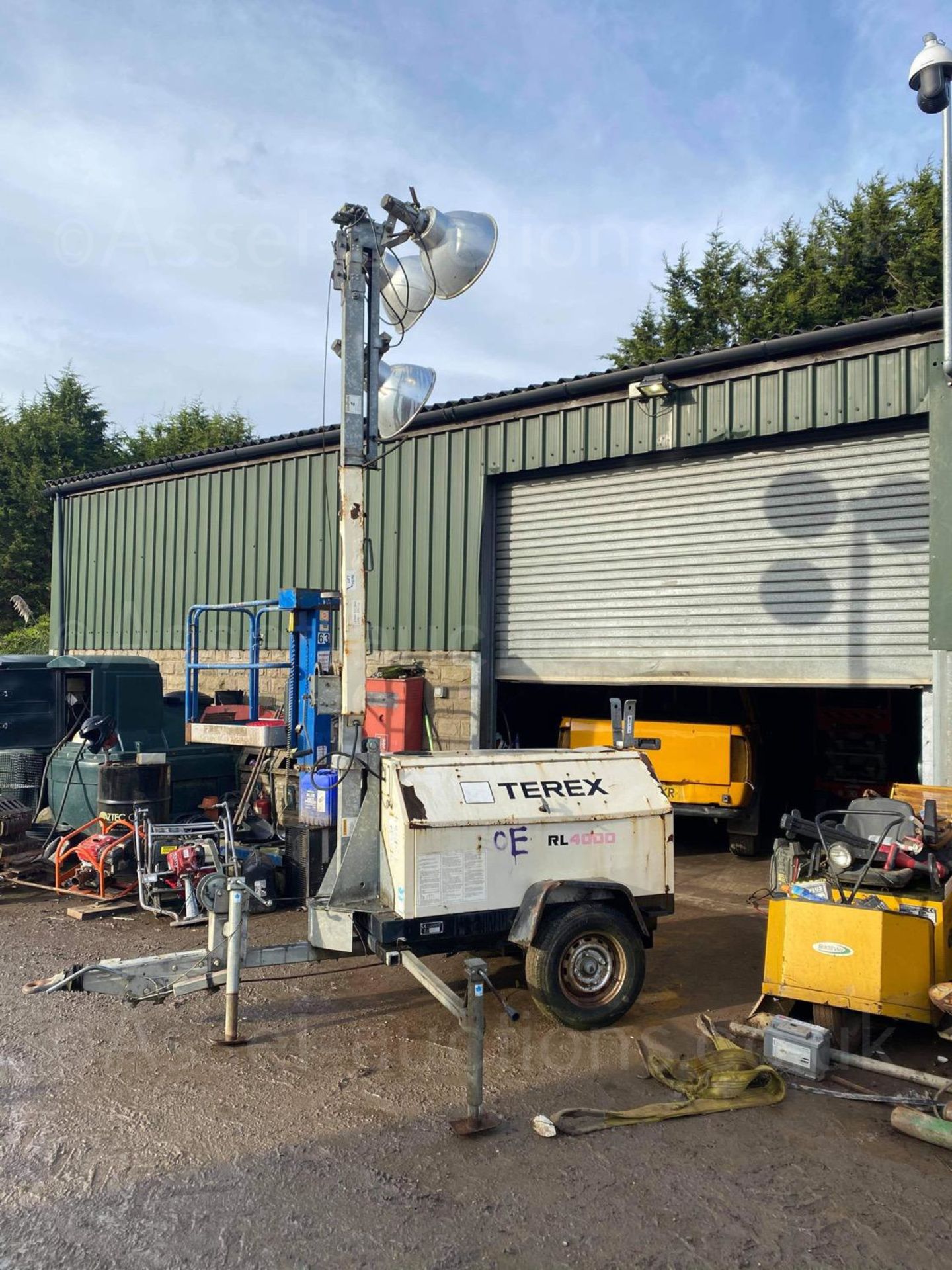 TEREX RL4000 LIGHTING TOWER, RUNS, WORKS AND POWERS UP, ONLY 1379 HOURS *PLUS VAT* - Image 2 of 7