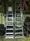2 SETS OF INDUSTRIAL LADDERS, IN NEW CONDITION, FROM B&Q DEPOT *NO VAT*