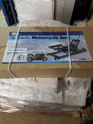 BRAND NEW AND SEALED STREETWISE HYDRAULIC MOTORBIK JACK, RRP APPROX £130, NO RESERVE *PLUS VAT*