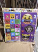 1 PALLET CONTAINING 70 BOXES OF 48pcs BRAND NEW AND SEALED LISCENSED STICKER DECALS *PLUS VAT*