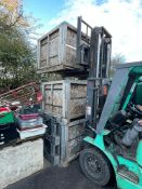 3 WOODEN POTATO BOXES, NEED NEW FLOORS *NO VAT*