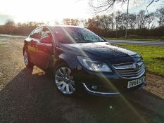 2014/64 VAUXHALL INSIGNIA ELITE NAV BI-TURBO BLACK HATCHBACK, 83,865 MILES WITH FSH *NO VAT*