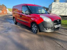 2014 FIAT DOBLO 16V MULTIJET RED PANEL VAN, 109,175 MILES, 1248cc DIESEL ENGINE *PLUS VAT*