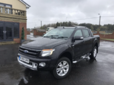 2015 FORD RANGER WILDTRAK 4X4 TDCI AUTO BLACK PICK UP, 3.2 AUTO, 132K MILES, FULL LEATHER