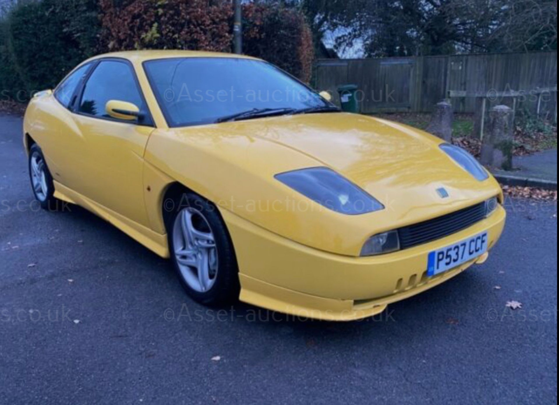 1996 FIAT COUPE 20V TURBO YELLOW SALOON, 2.0 PETROL ENGINE, SHOWING 95K MILES *NO VAT* - Image 2 of 12