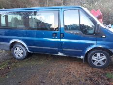 2007 FORD TRANSIT TOURNEO GLX 130 BLUE MINIBUS, 177K MILES, 2.2 DIESEL ENGINE *NO VAT*