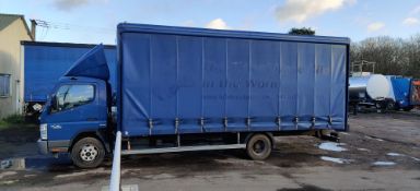 2011 MITSUBISHI FUSO CANTER 7.5 TONNE CURTAIN SIDE LORRY, DAY CAB, 186,920 *PLUS VAT*