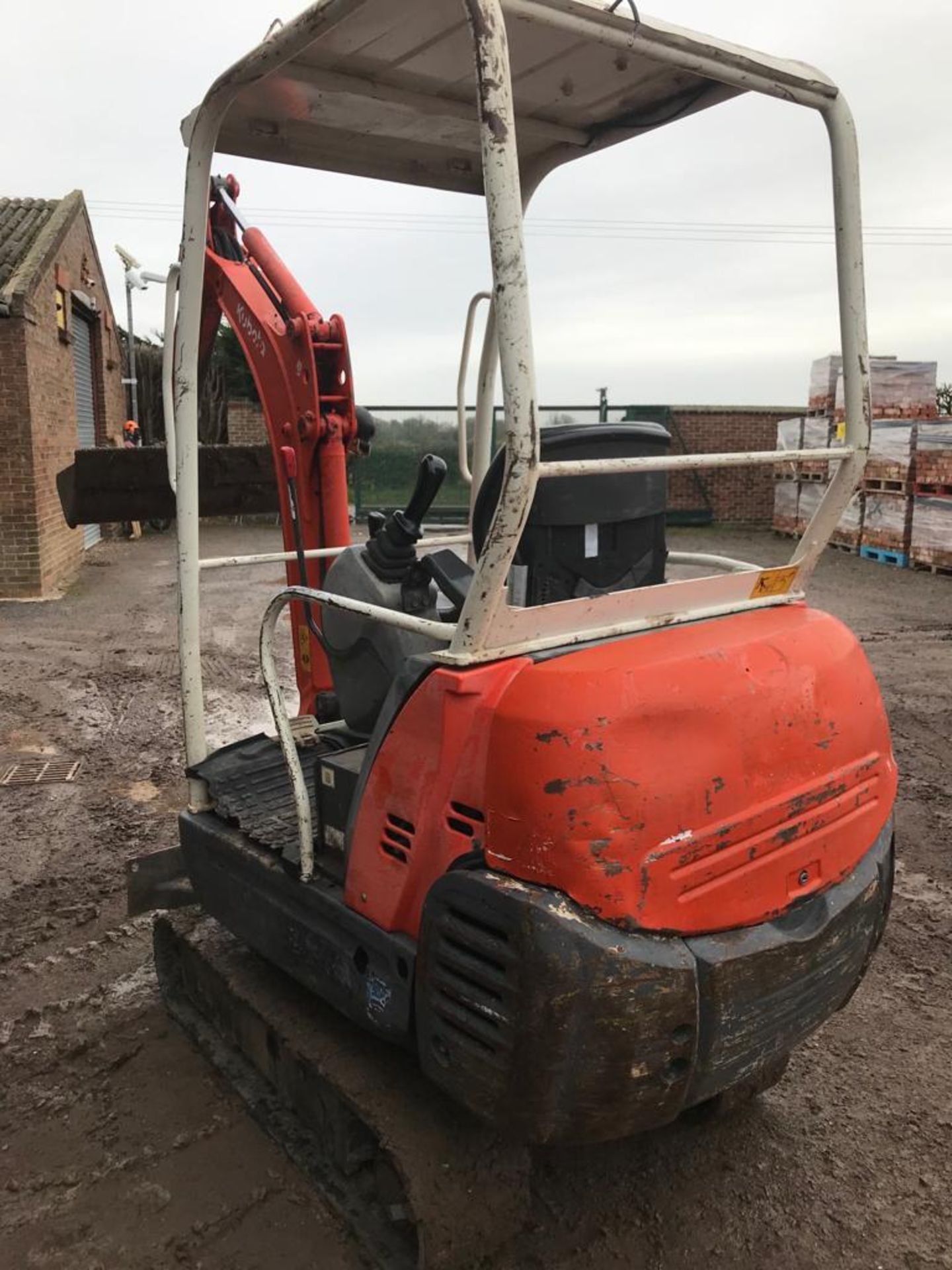 2008 KUBOTA KX36/3 MINI DIGGER / EXCAVATOR, 4500 HOURS, STARTS RUNS AND DIGS, 3 BUCKETS *NO VAT* - Image 4 of 4