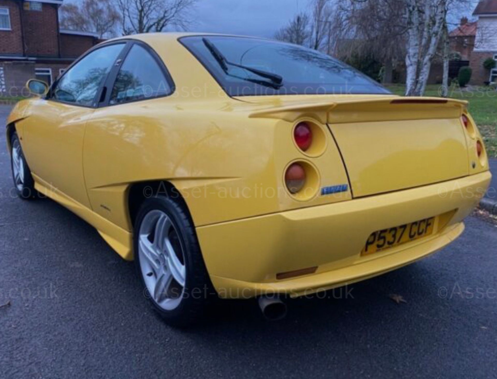 1996 FIAT COUPE 20V TURBO YELLOW SALOON, 2.0 PETROL ENGINE, SHOWING 95K MILES *NO VAT* - Image 5 of 12
