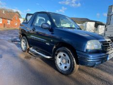 2004 SUZUKI GRAND VITARA 16V SPORT BLUE CONVERTIBLE, 102,494 MILES *NO VAT*