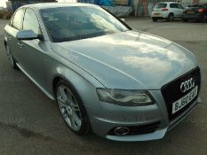 2010 AUDI A4 SLINE SP ED TDI CVT143 SILVER SALOON, 100K MILES WITH FSH, 3 KEYS PRESENT *NO VAT*