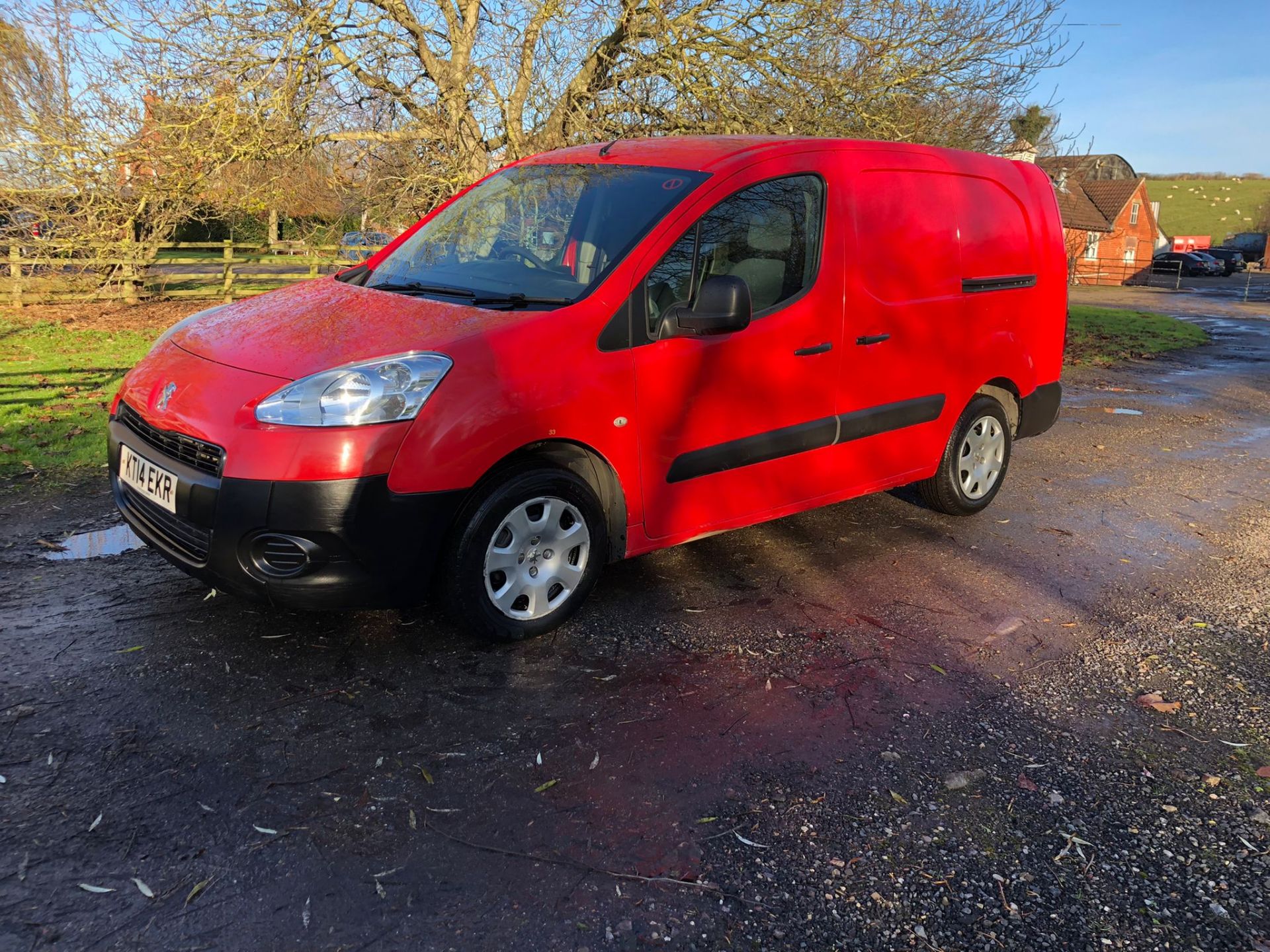 2014 PEUGEOT PARTNER 750 S L2 HDI RED PANEL VAN, 92,044 MILES, 1.6 DIESEL *PLUS VAT* - Image 3 of 15