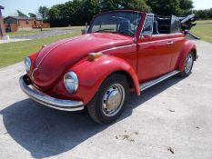 1972 (K) VOLKSWAGEN BEETLE CONVERTIBLE, 1600 TWIN PORT ENGINE, 4 SPEED MANUAL GEARBOX, LHD *NO VAT*