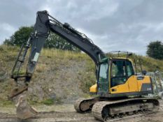 2014 VOLVO EC140DL 14 TON STEEL TRACKED EXCAVATOR, RUNS DRIVES AND DIGS, FULLY GLASS CAB *PLUS VAT*